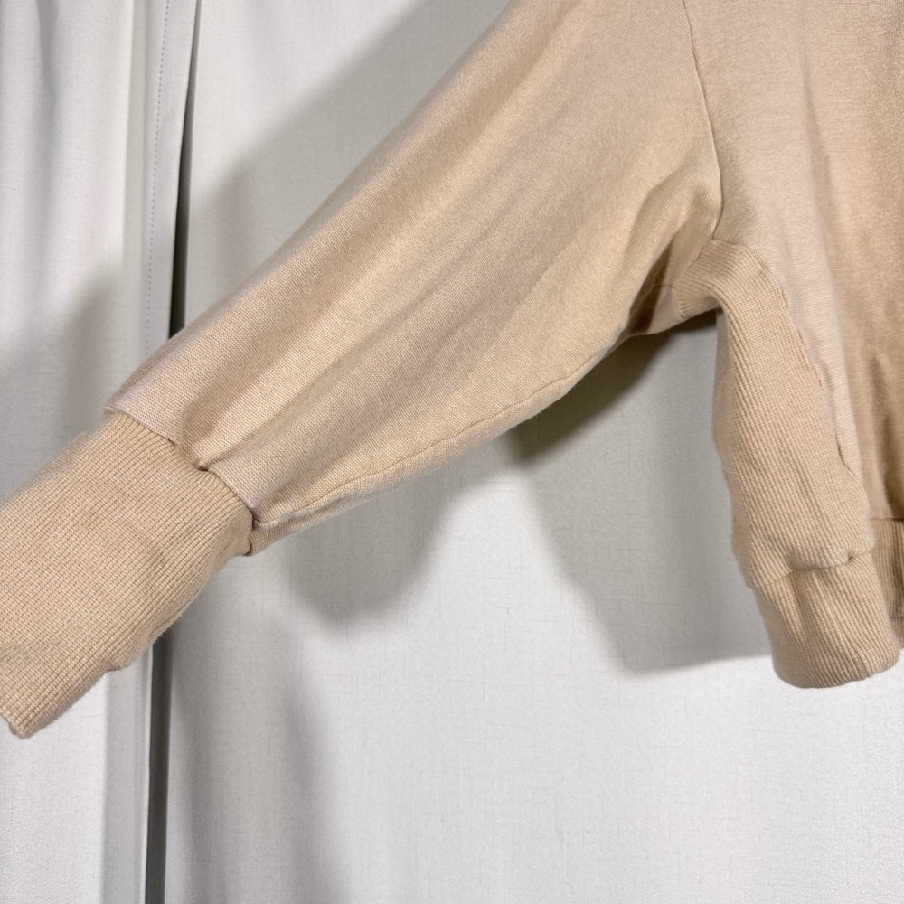 Varley Edith Pique Crewneck Sweater in Beige - Picture 5 of 8